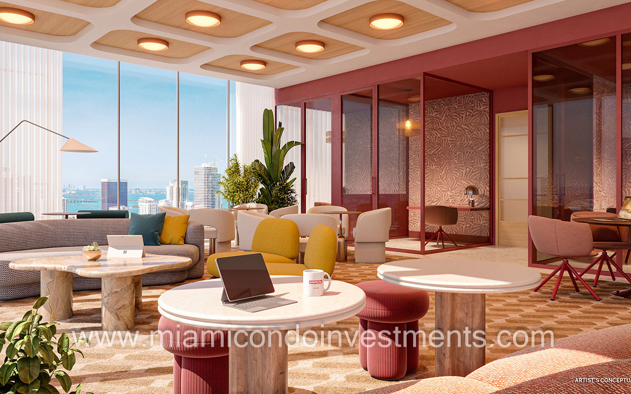 The Standard Residences Brickell coworking