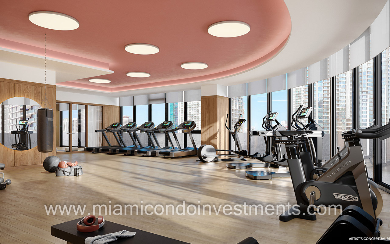 The Standard Residences Brickell fitness center