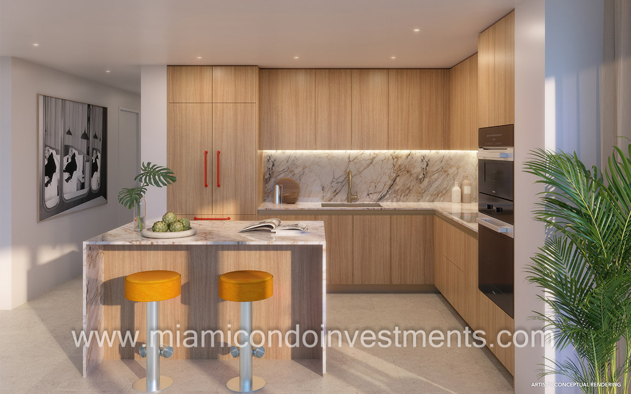 The Standard Residences Brickell kitchen