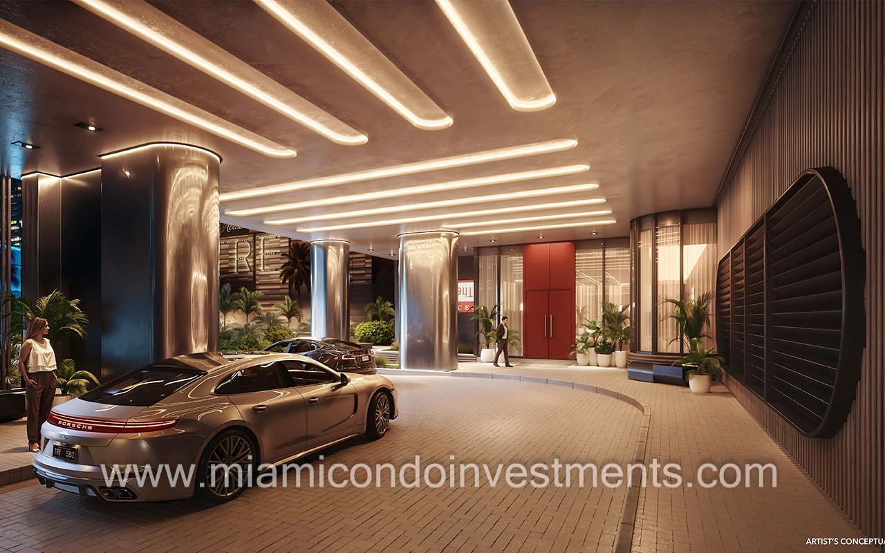 The Standard Residences Brickell porte cochere