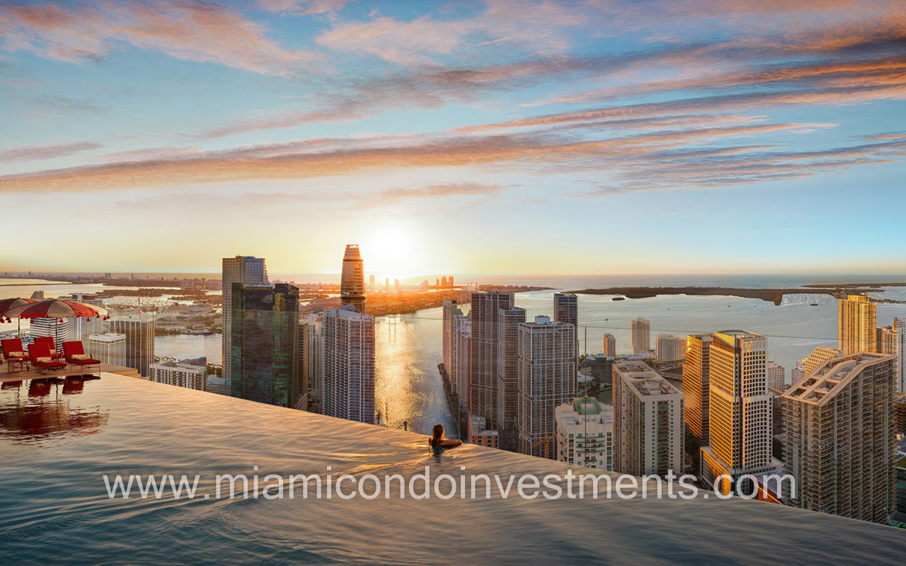 rooftop pool at Faena Residences Miami