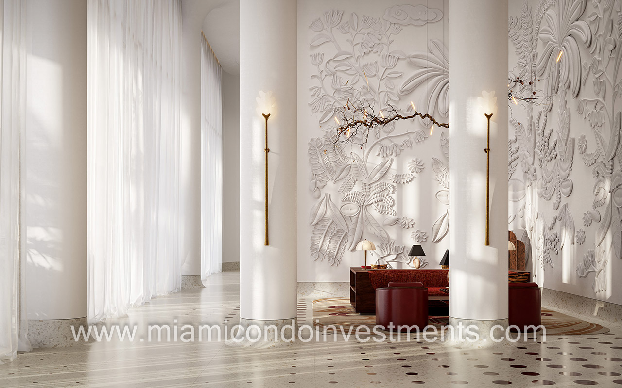 Faena Residences Miami cathedral lounge