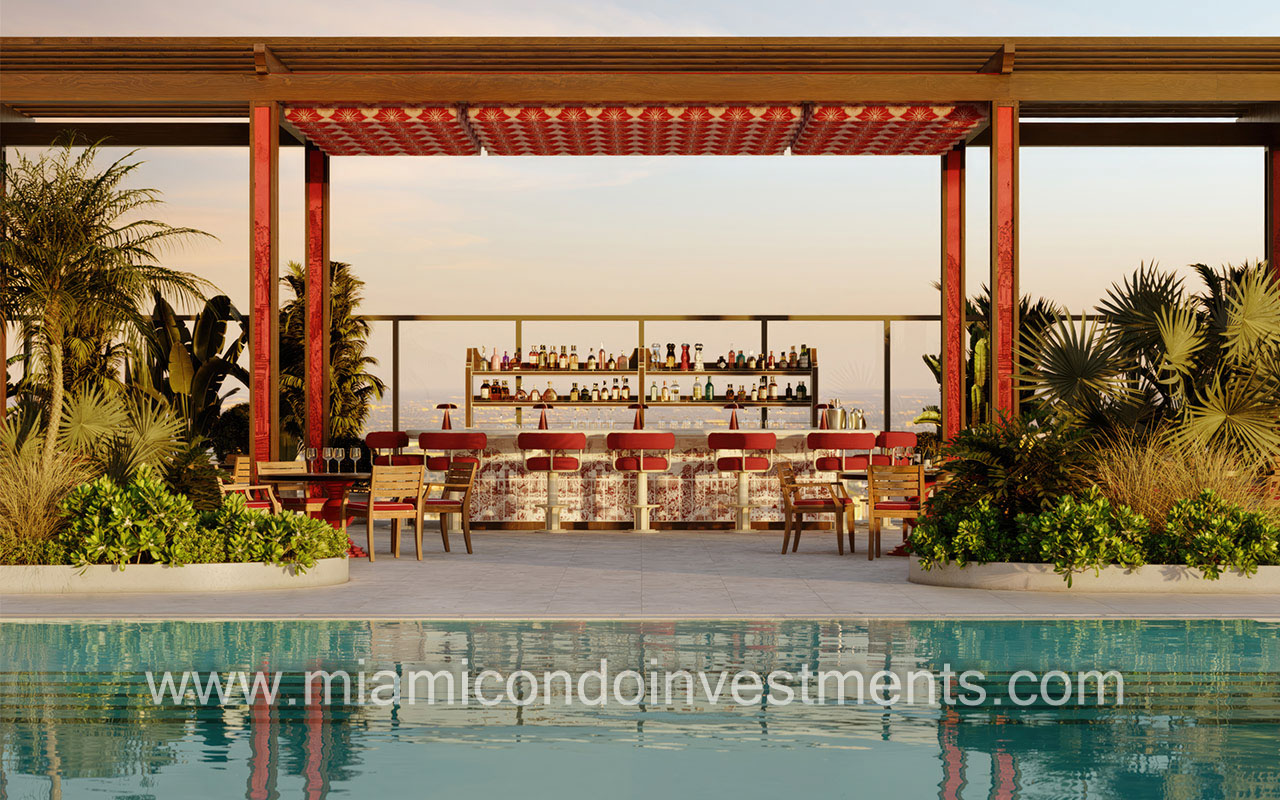 Faena Residences Miami beach pergola