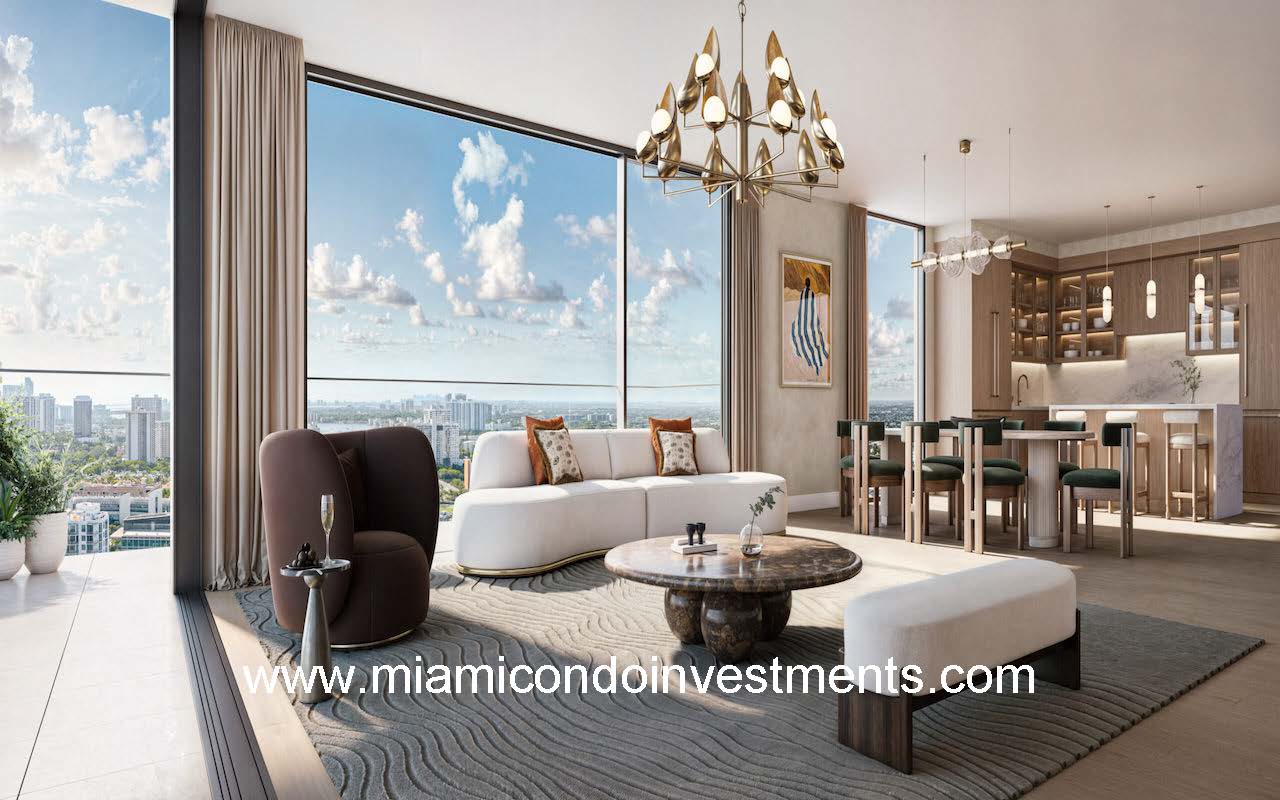 Viceroy Residences Aventura Living Room