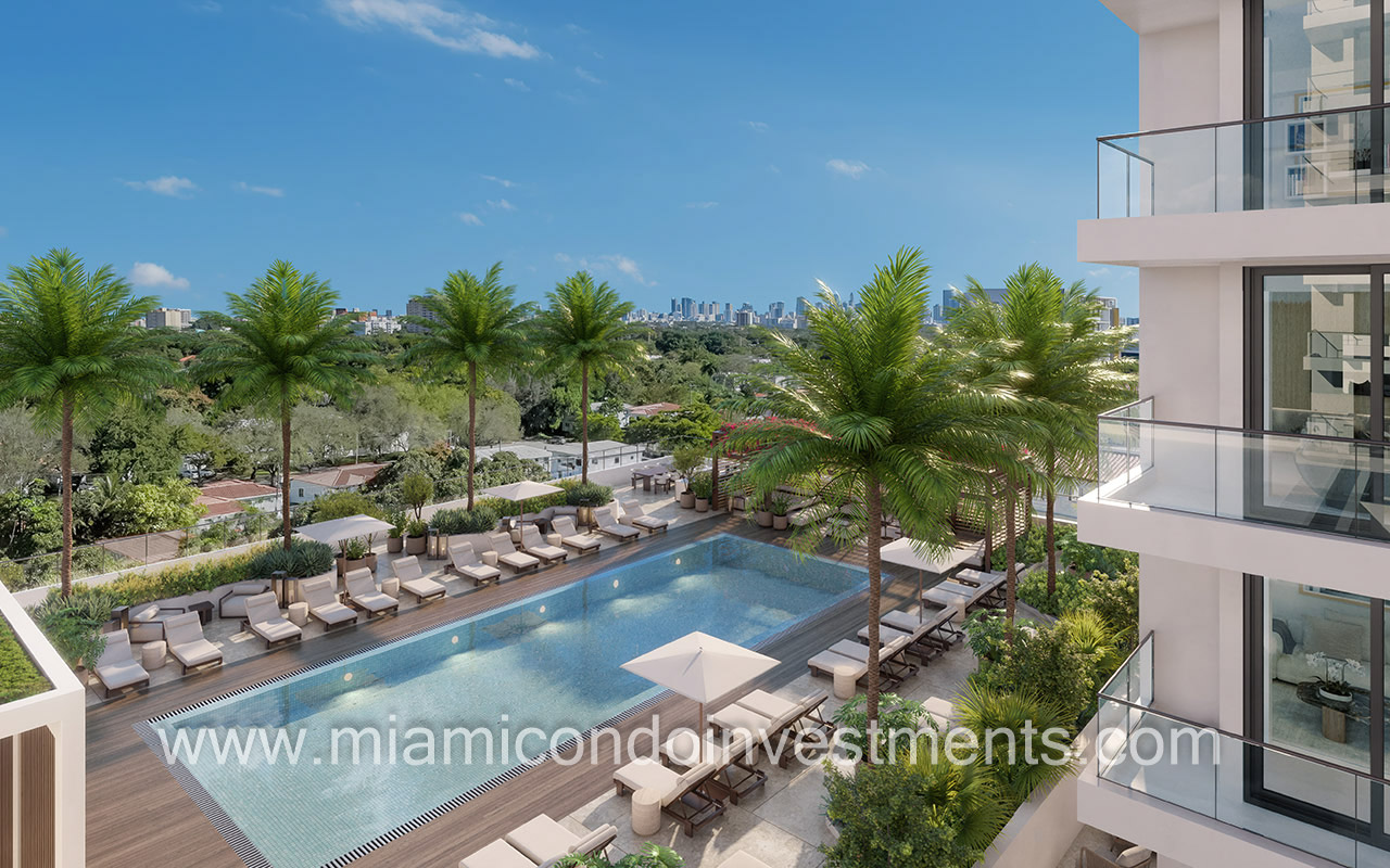 Cassia pool deck aerial