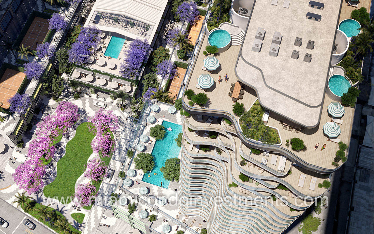 aerial view of Midtown Park Residences by Proper