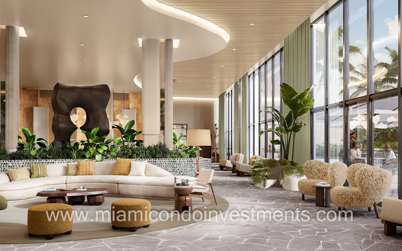 lobby with sidewalk view
