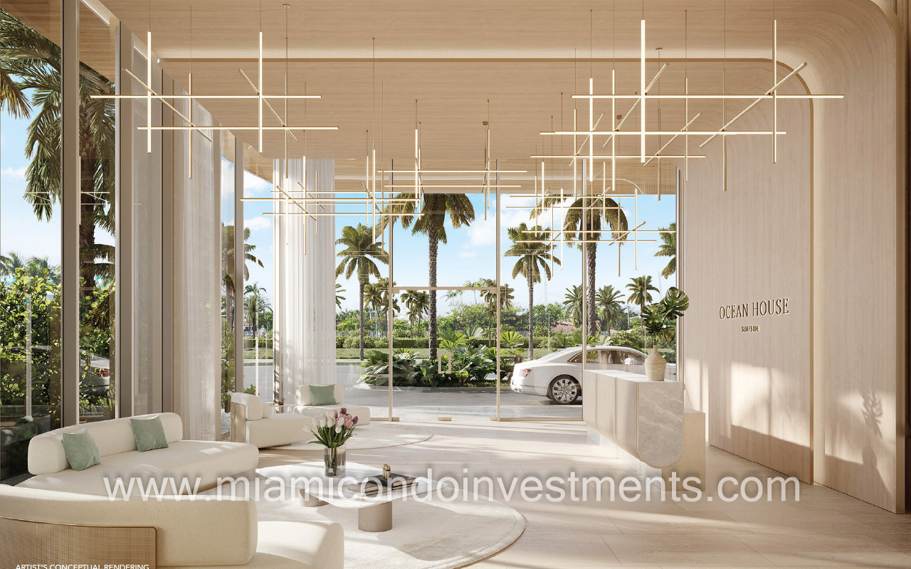Ocean House Surfside lobby