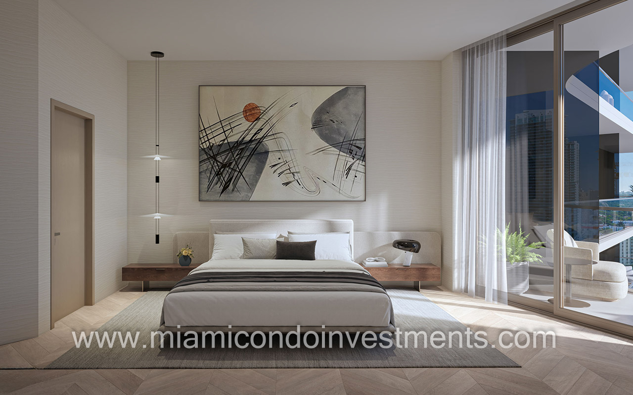 One Twenty Brickell bedroom