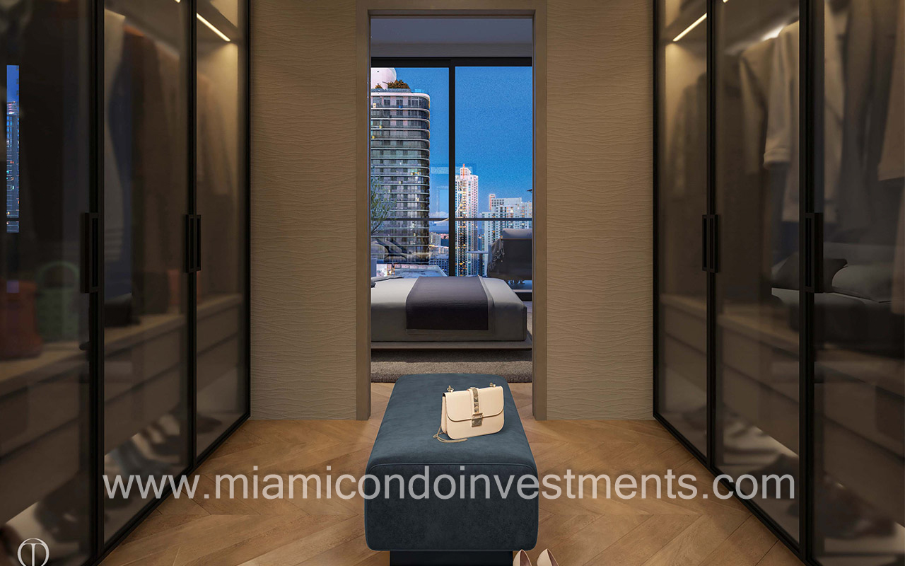 One Twenty Brickell primary closet