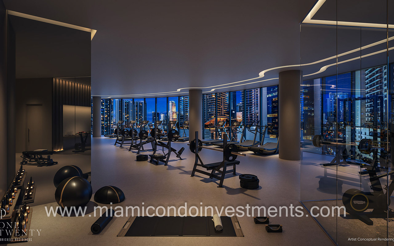 One Twenty Brickell gym