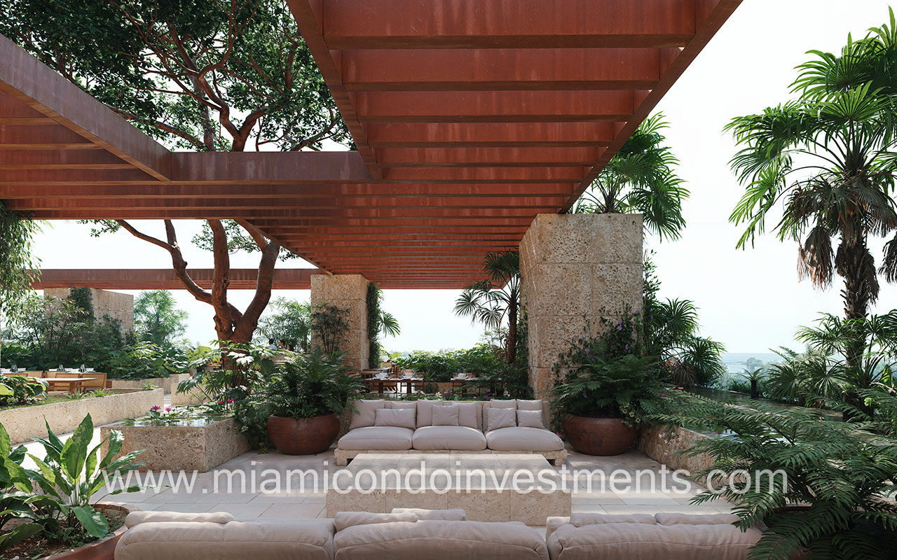 Ziggurat outdoor lounge