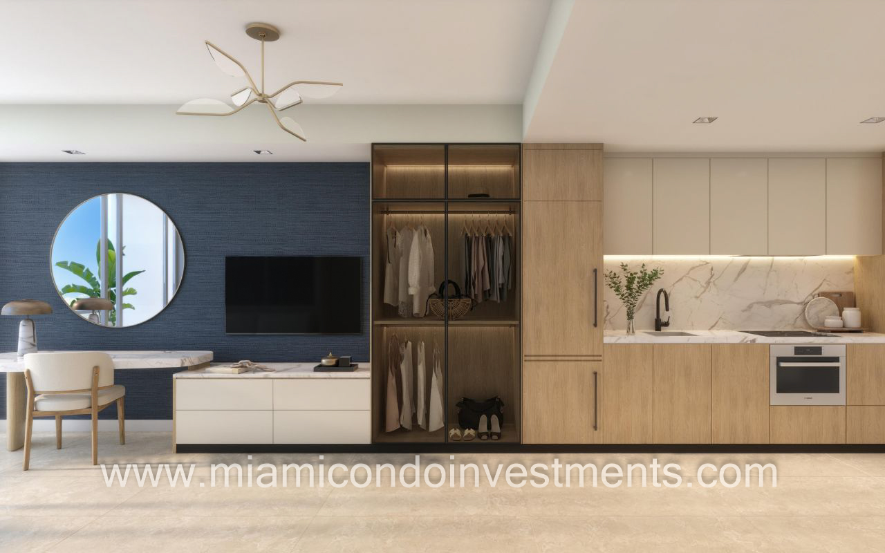 7200 Collins junior 1 bed kitchen
