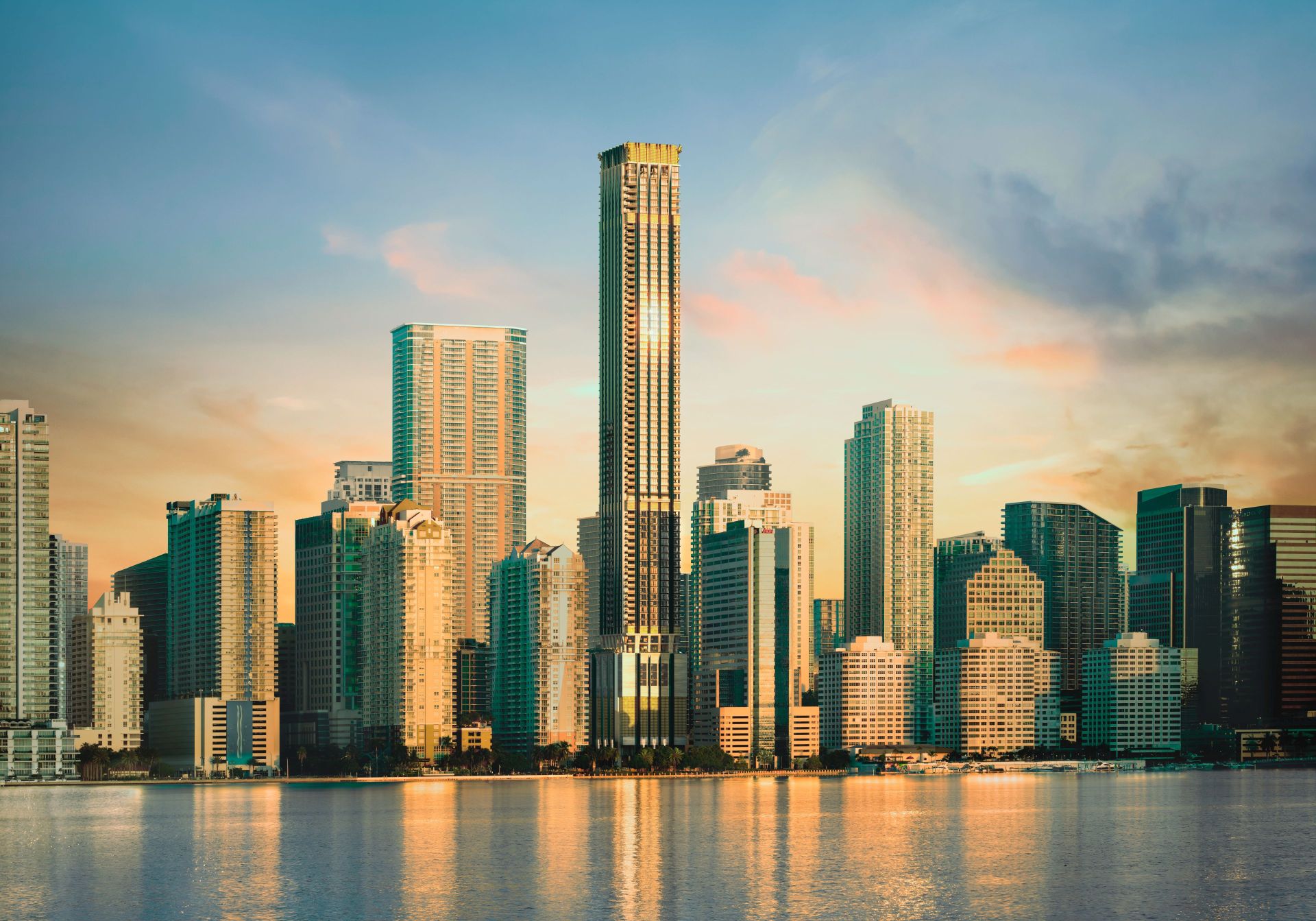 888 Brickell supertall condo building in Miami, FL