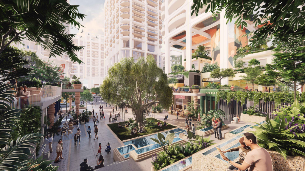 Sunset Place rendering by Heatherwick Studio 6