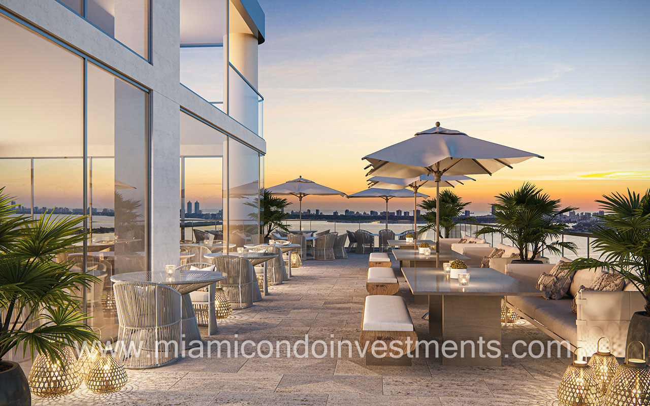 Aria Reserve Miami cafe terrace