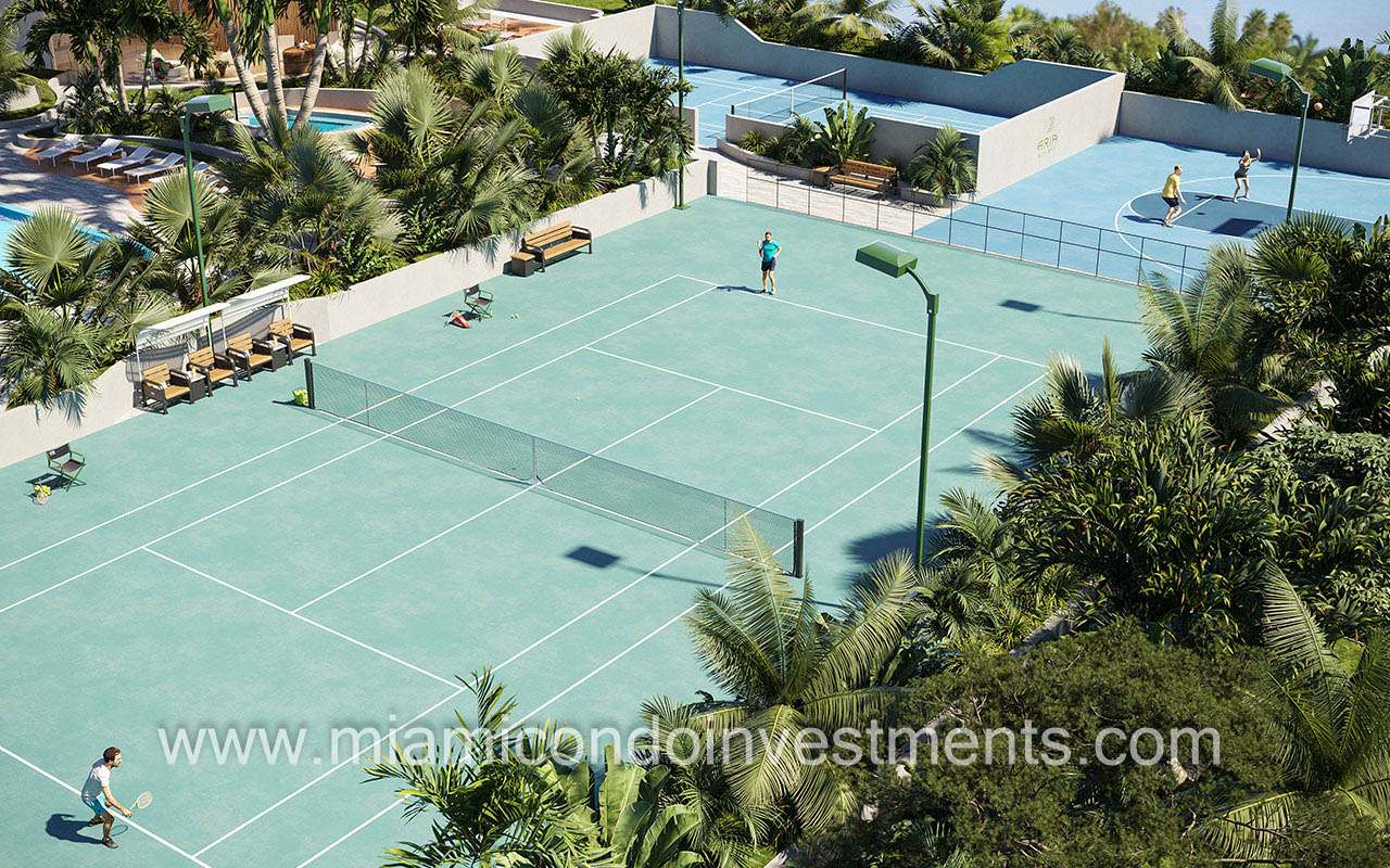 Aria Reserve tennis, paddle, and basketball courts