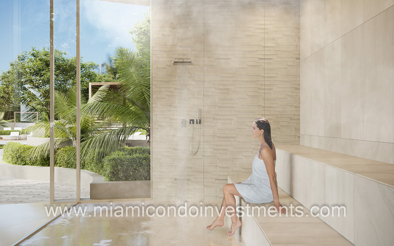 Aria Reserve Miami steam room