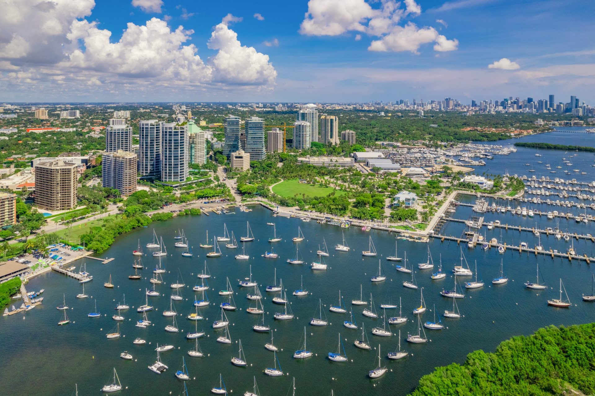 Coconut Grove, Regatta Park, and Dinner Key Marina