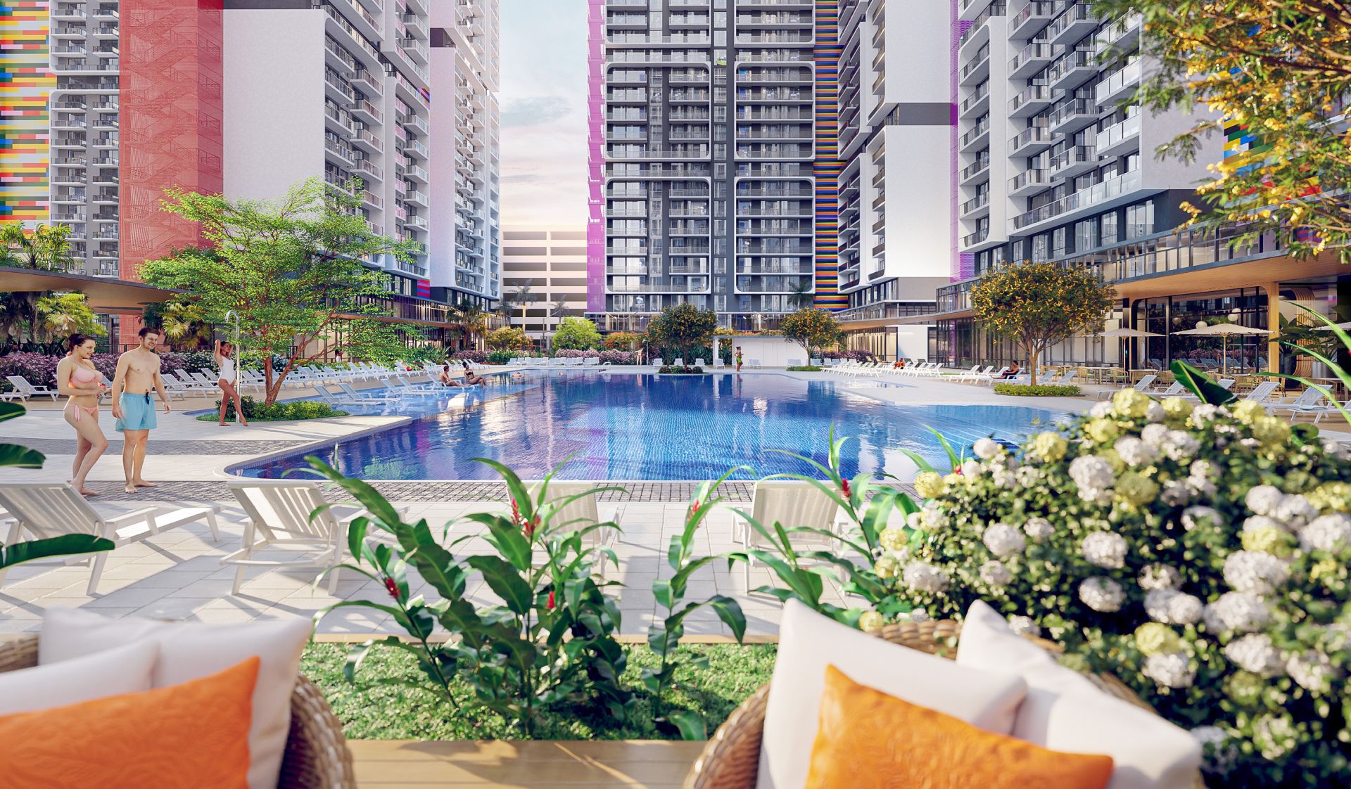 HueHub pool deck