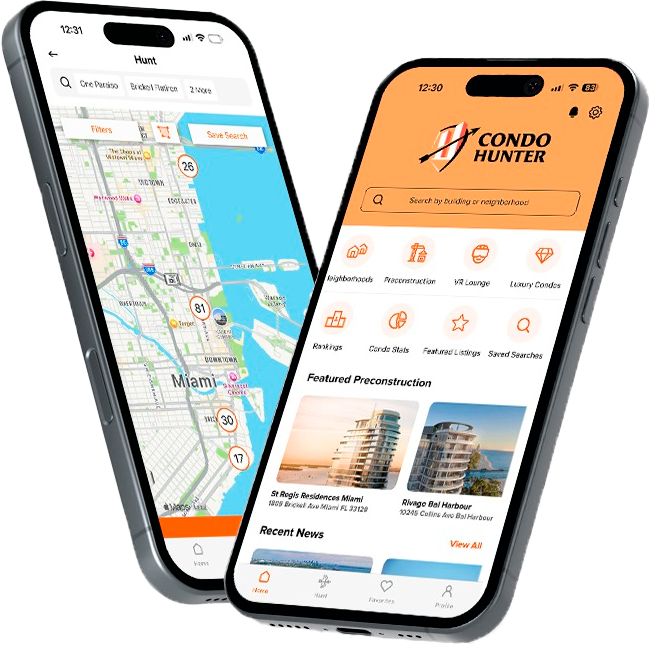 Two Mobiles Vertically placed in front of each other Image