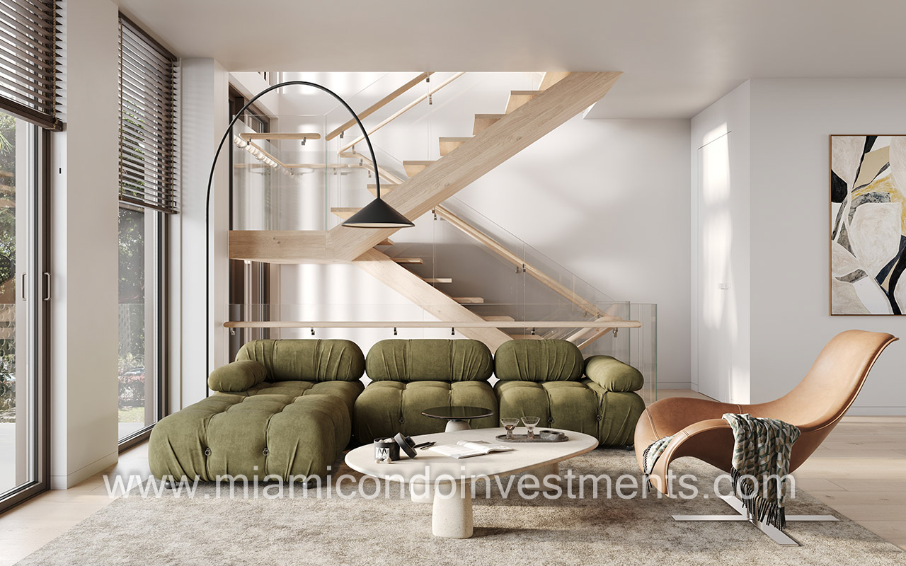 living room staircase option 1