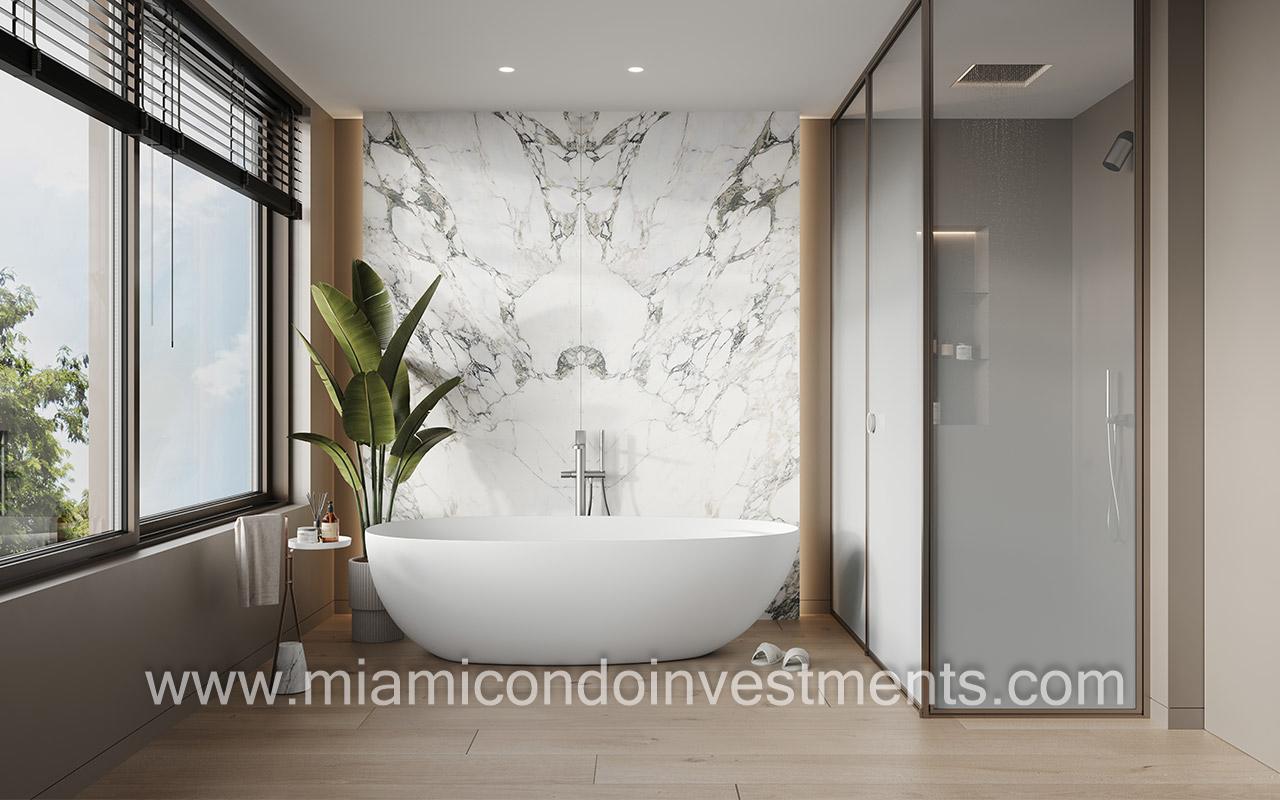 primary bath soaking tub option 1