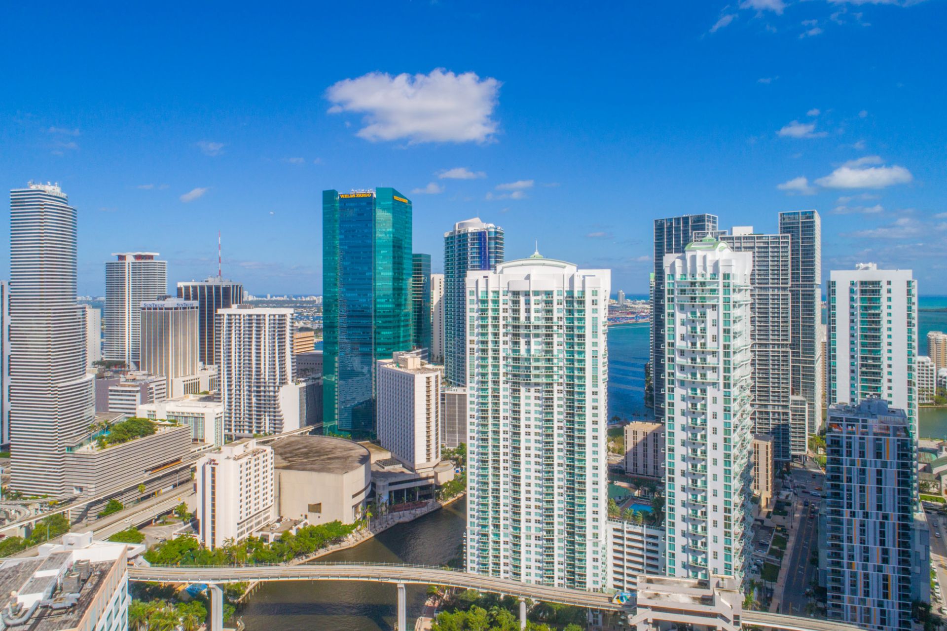Brickell and Downtown Miami buildings Brickell and Downtown Miami buildings