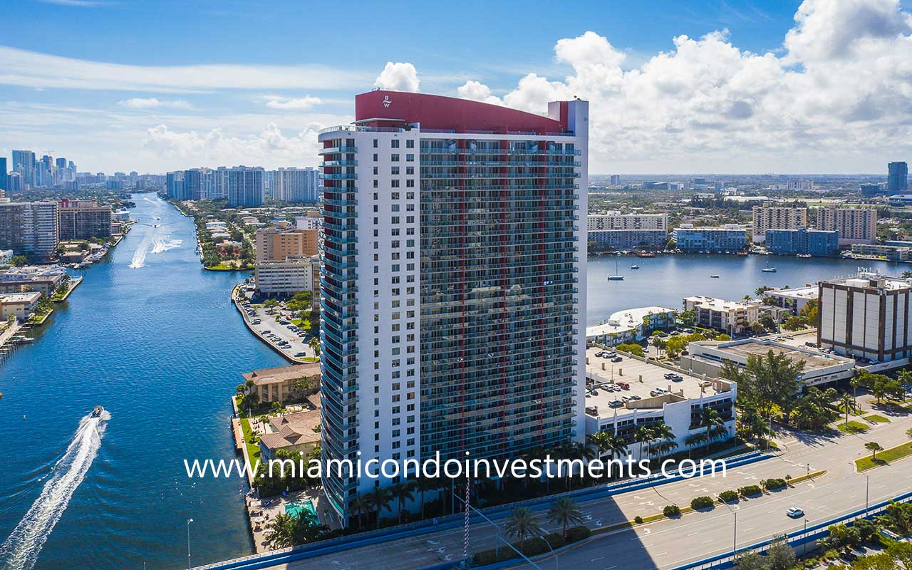 Beachwalk condo residences in Hallandale Beach, Florida