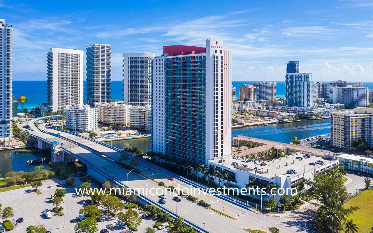 Beachwalk condo building in Hallandale Beach