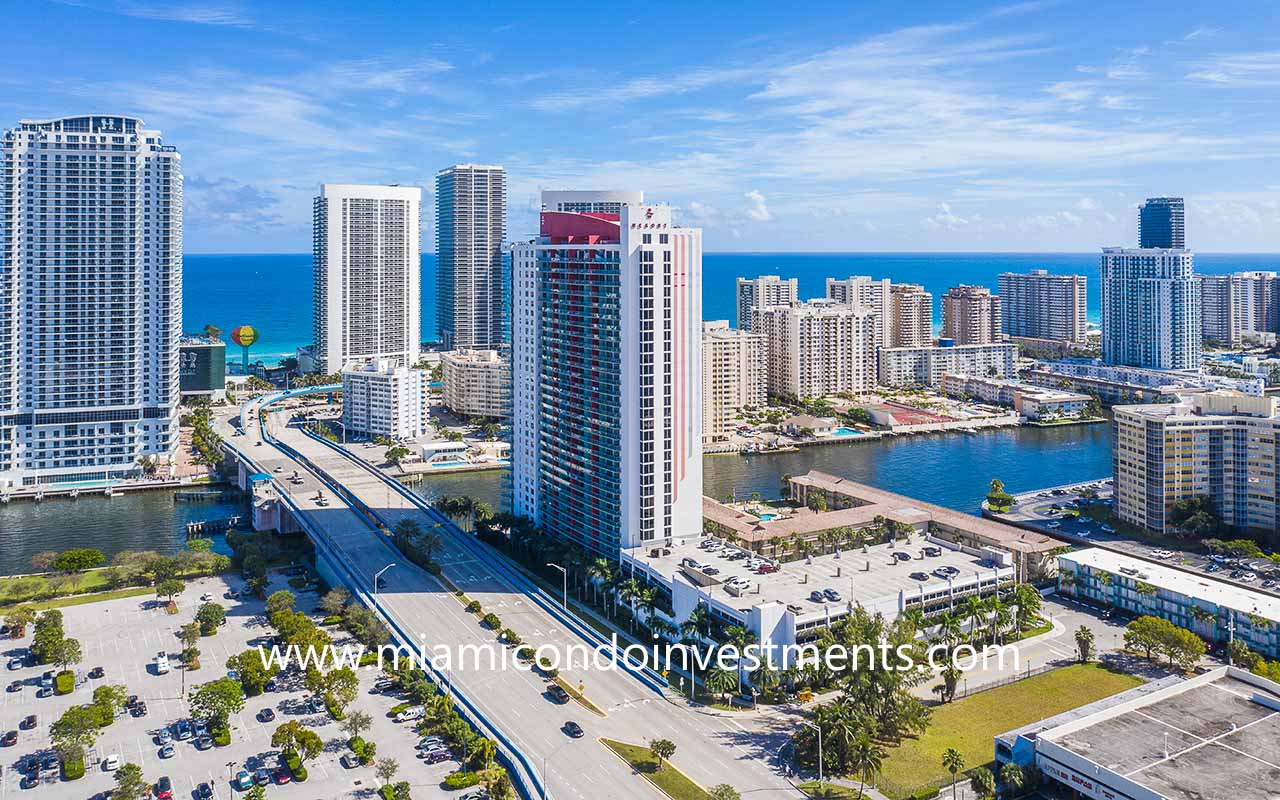 Beachwalk condos on the Intracoastal Waterway