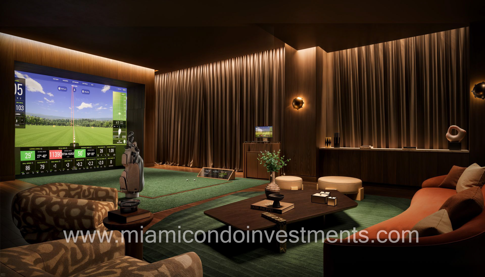 Midtown Park golf simulator