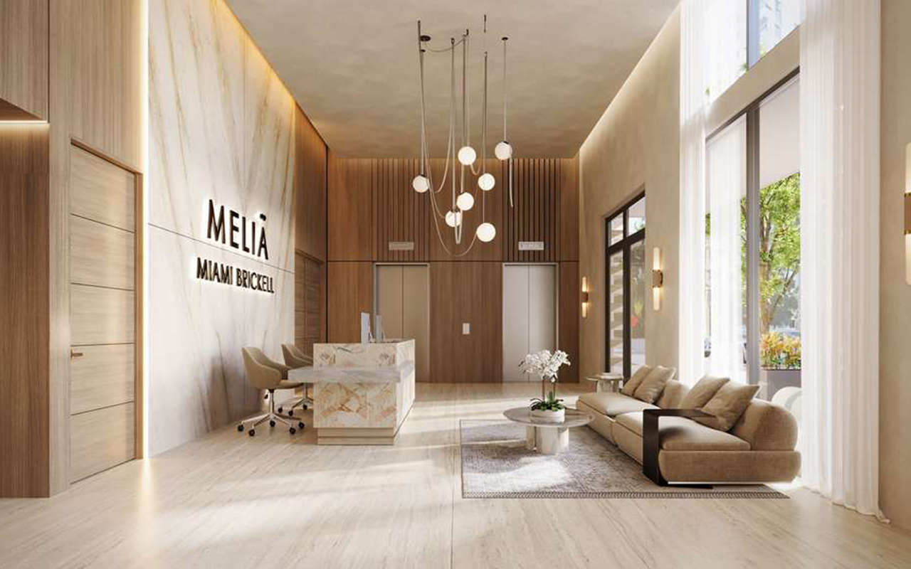 Melia Miami Brickell lobby