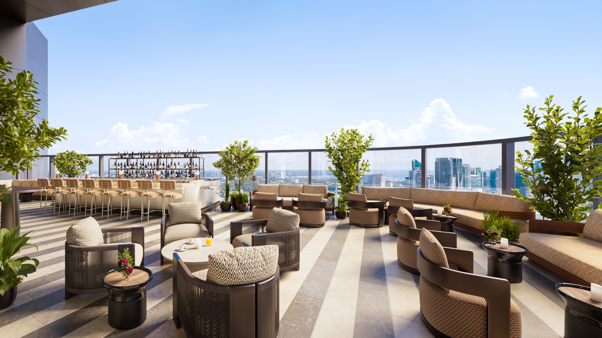 terrace views from Seia 55th floor