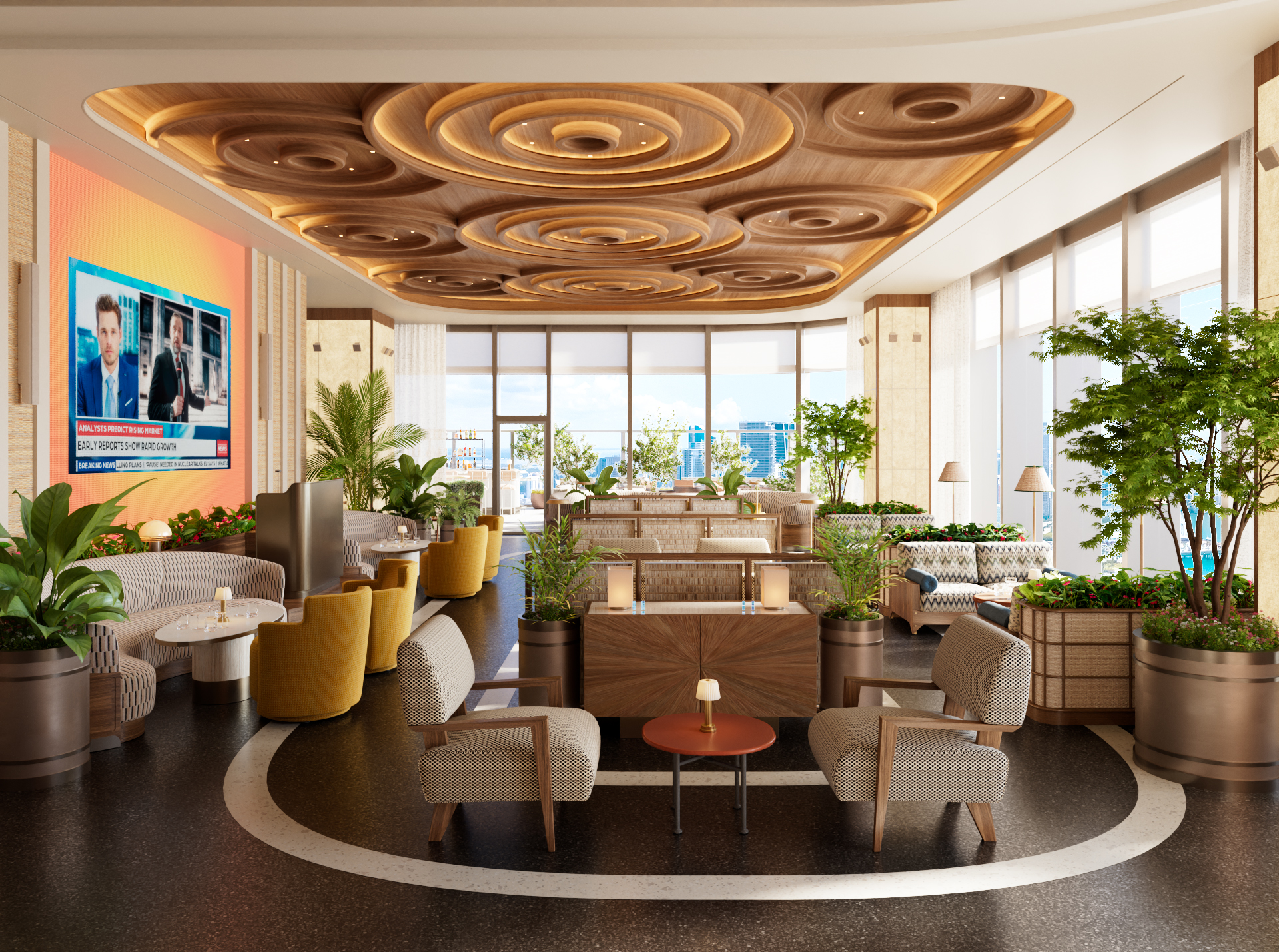 Seia 55th floor lounge