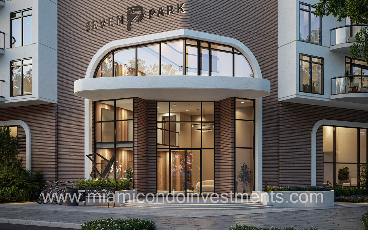 Seven Park lobby entrance