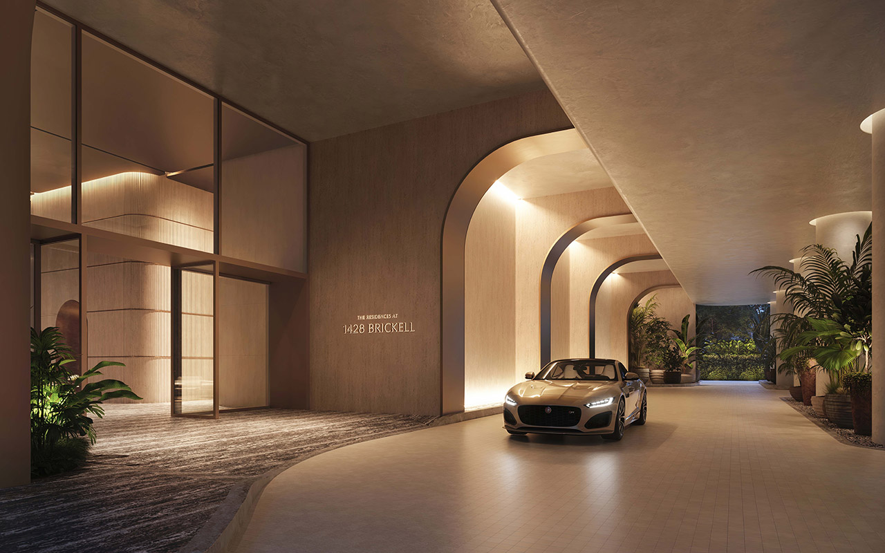 1428 Brickell porte-cochere