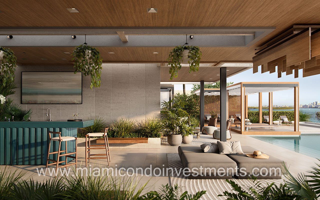 Bay Harbor Towers bar and pool deck