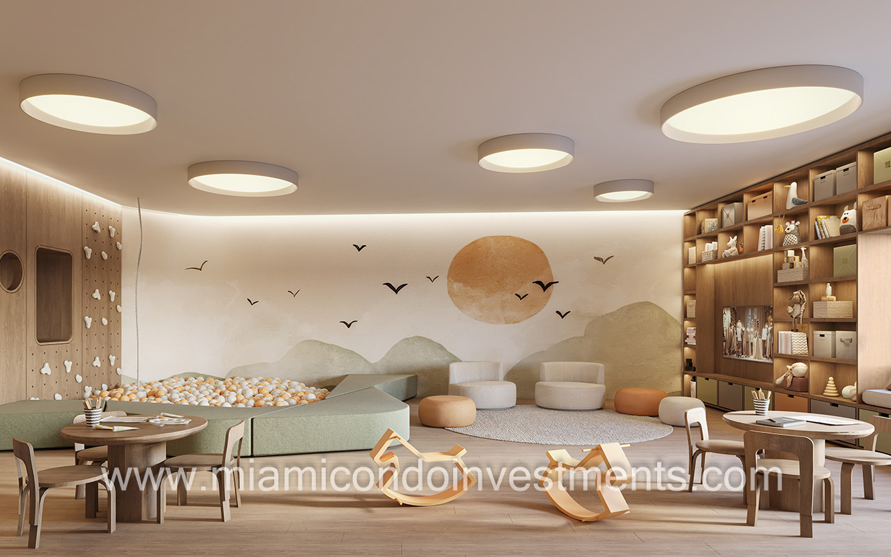 children's playroom at Colette Residences