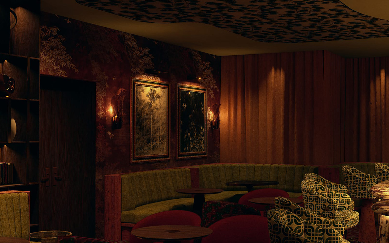 Hidden Cocktail Bar booth seating