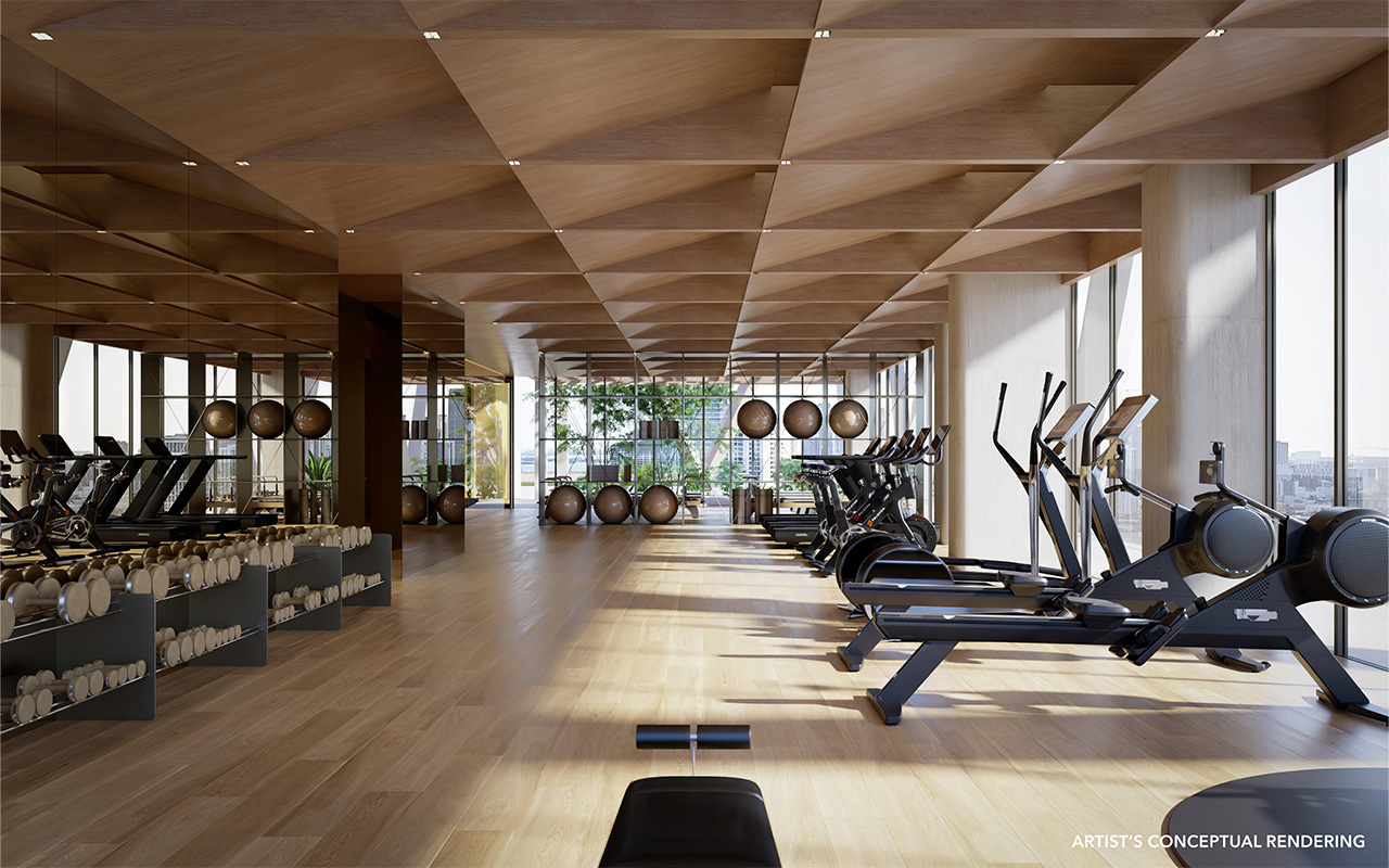 HQ Residences Miami fitness center