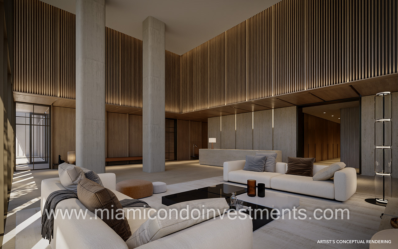 lobby rendering - HQ Residences Miami