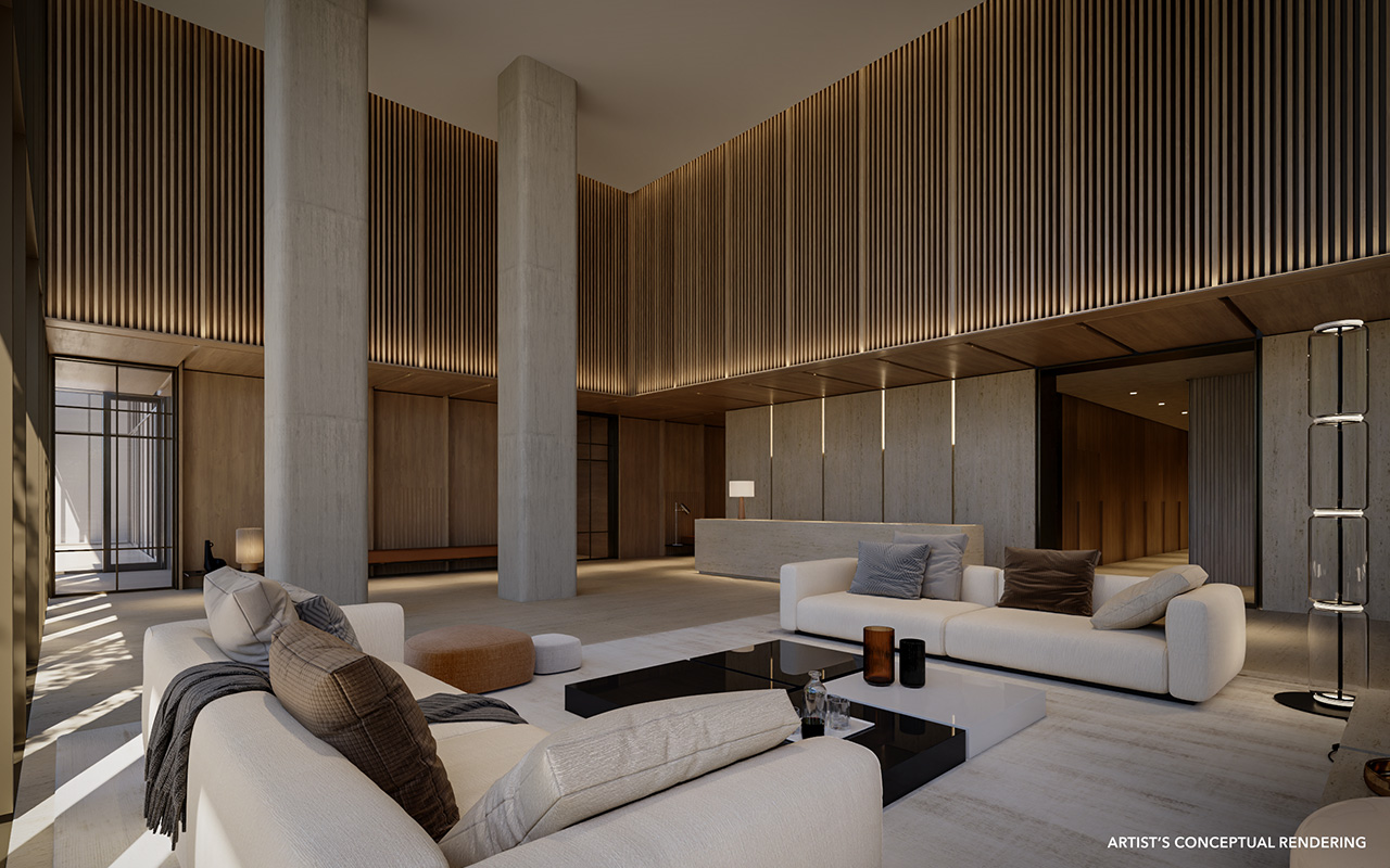 HQ Residences Miami lobby