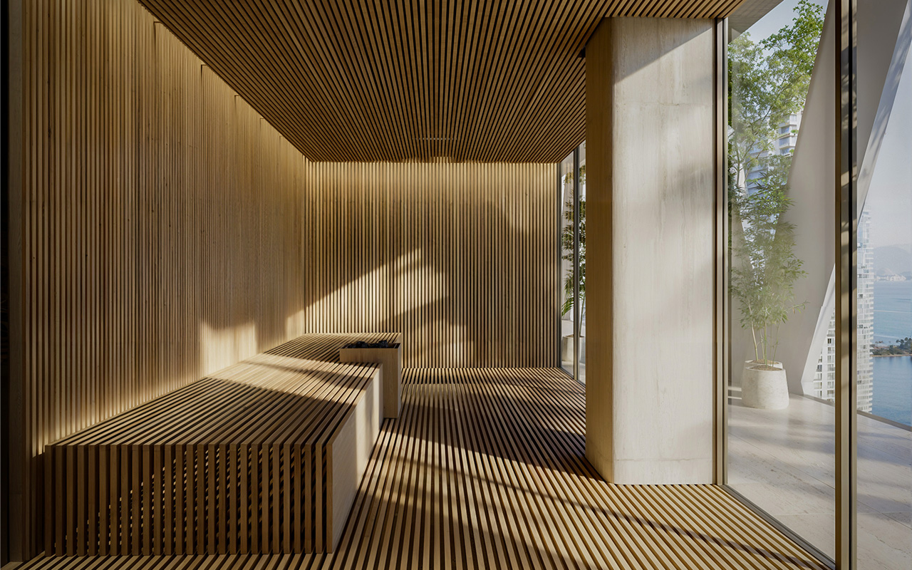 HQ Residences Miami sauna