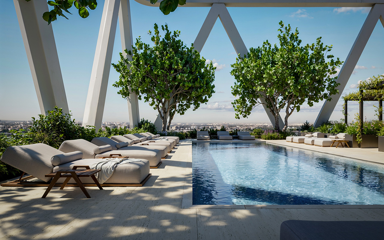 HQ Residences Miami swimming pool