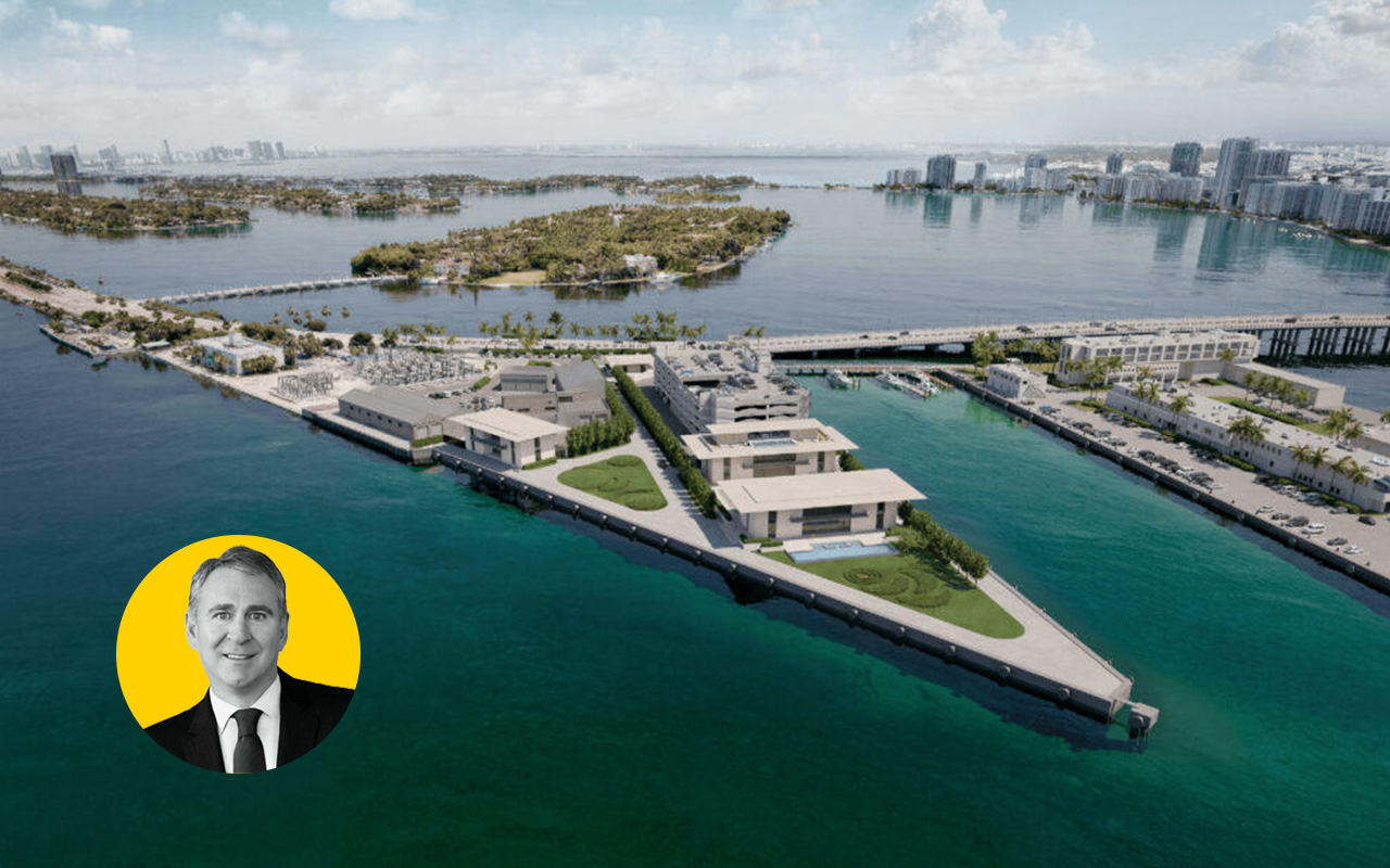 Ken Griffin's superyacht marina at Terminal Island in Miami Beach