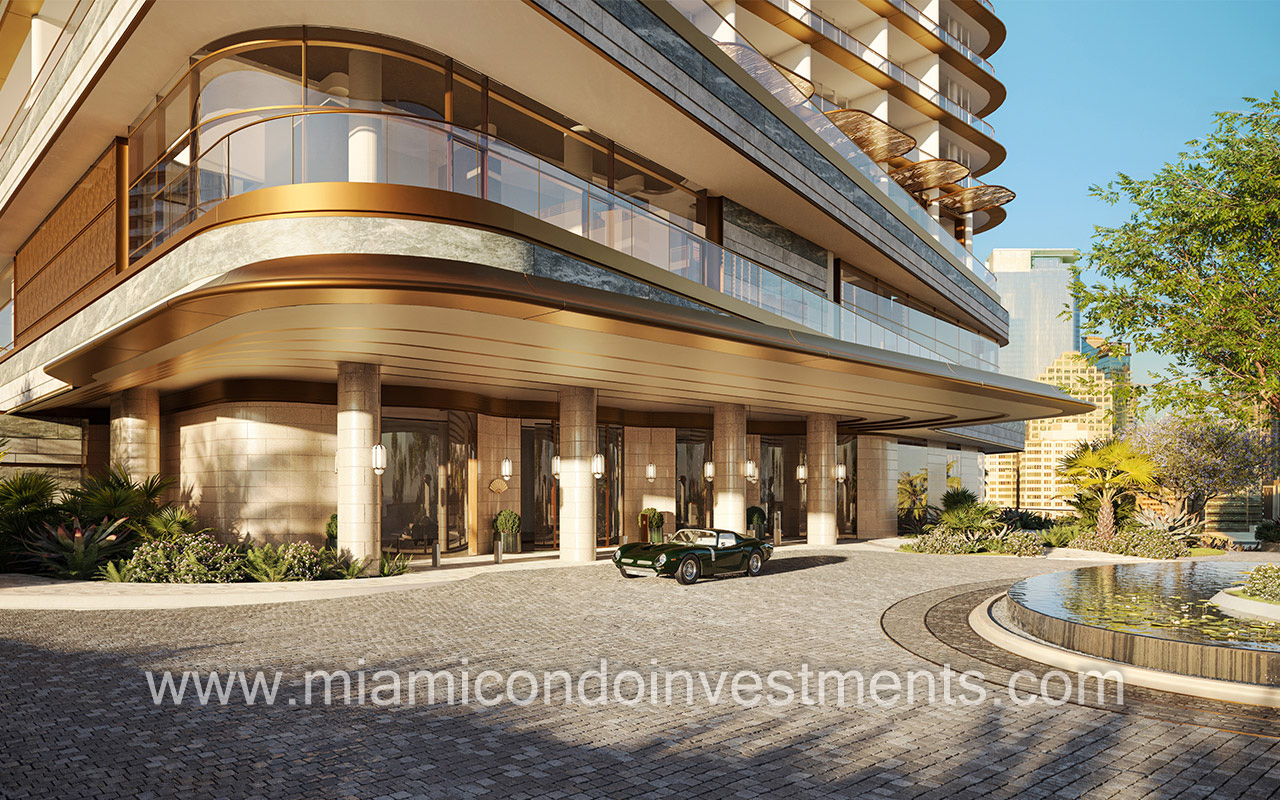 hotel arrival rendering - Mandarin Oriental Miami Hotel