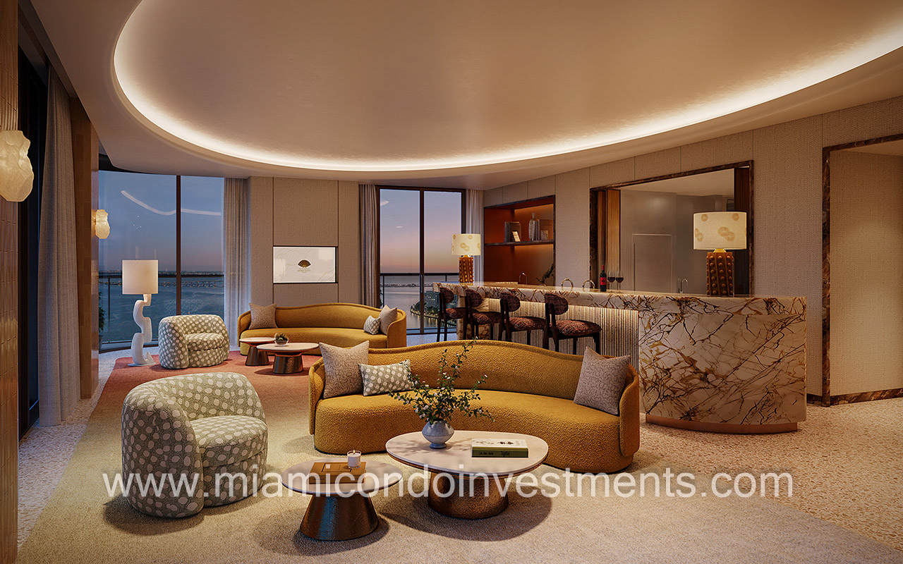 Residents Lounge at Mandarin Oriental Miami Hotel