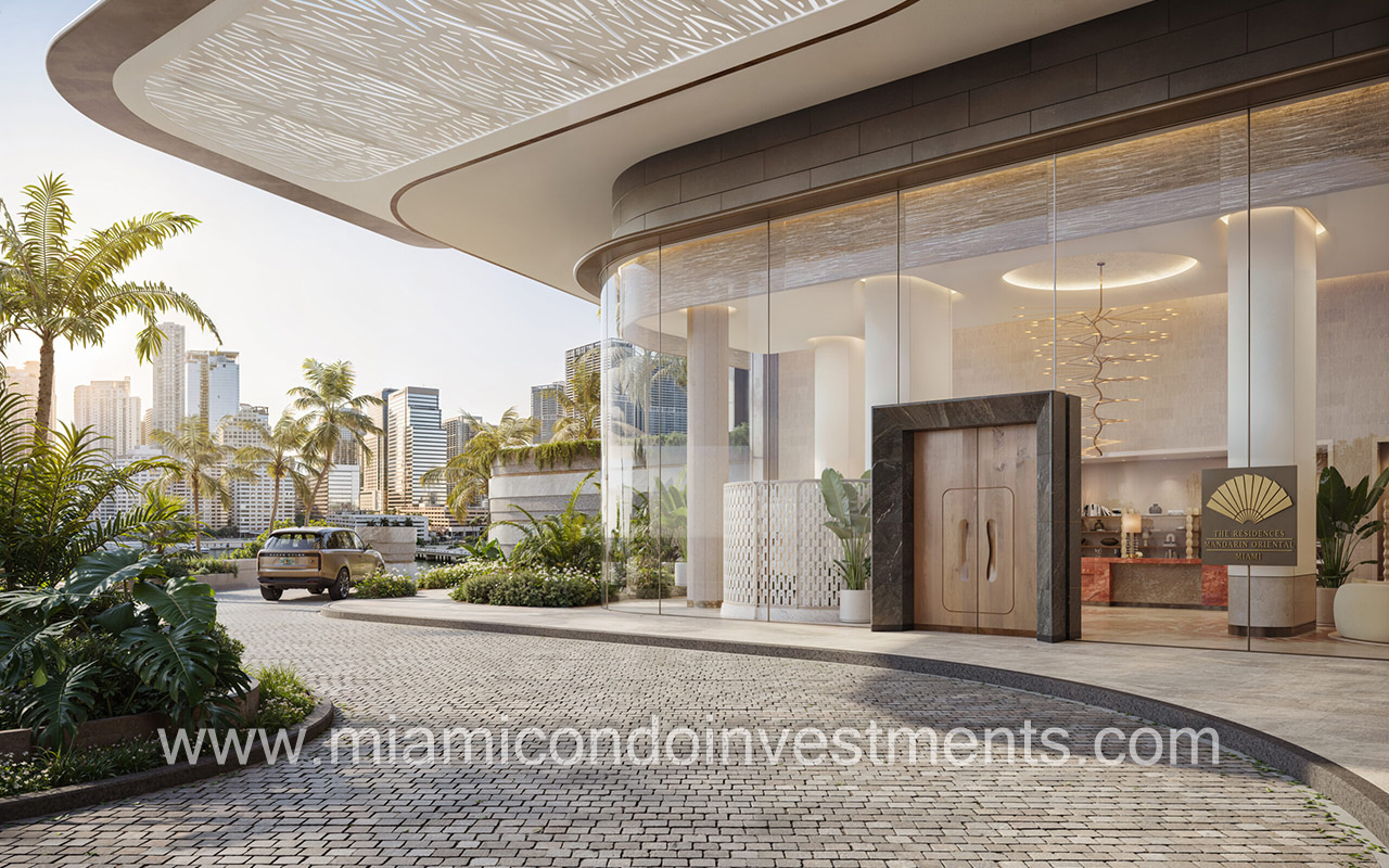 valet drop-off - Mandarin Oriental North Tower