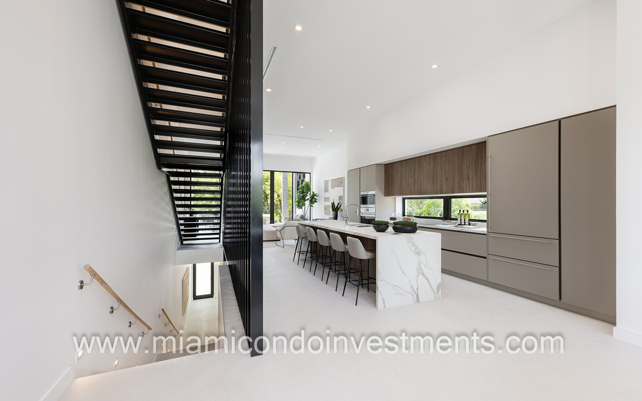 kitchen and staircase   The Roads Townhomes